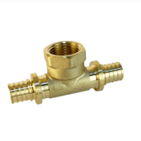 Тройник аксиальный переходной ВР 16(2,2) х 1/2" х 16(2,2)